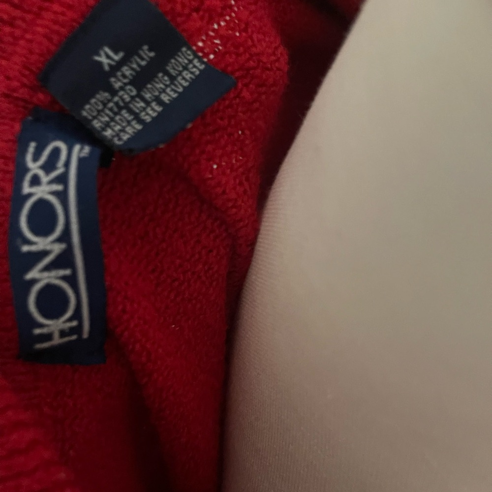 Red Button-Up Cardigan - Picture 6 of 8